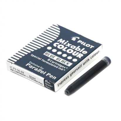 Упаковка 6 картриджей для Pilot Parallel Pen, сине-черные sela25